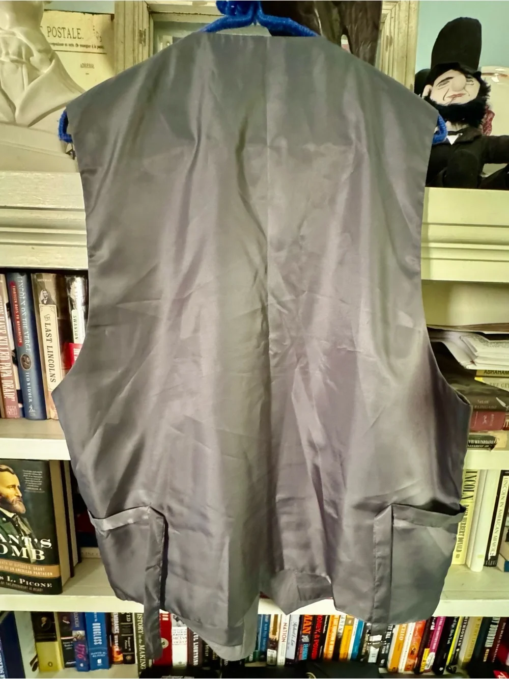 Gioberti Men’s XL Formal Vest Pair: Black + Gray 5-Button Adjustable:1=$18/2=$30